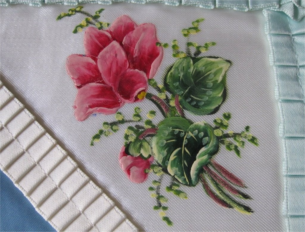 Brocante hoes, etui voor zakdoekjes, sieraden etc., Ophalen of Verzenden