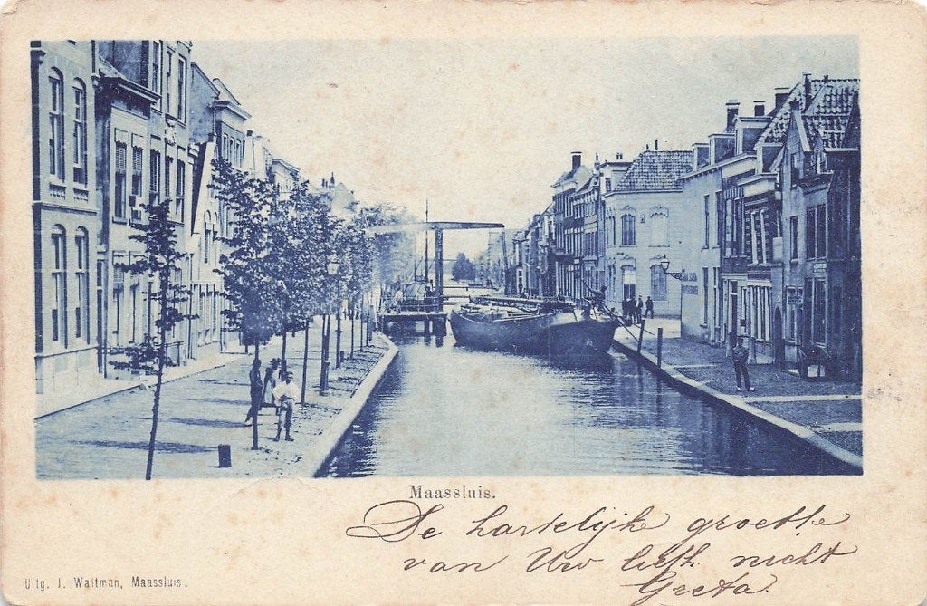 JP183 Maassluis ca 1900, Verzenden, Voor 1920, Ongelopen, Zuid-Holland