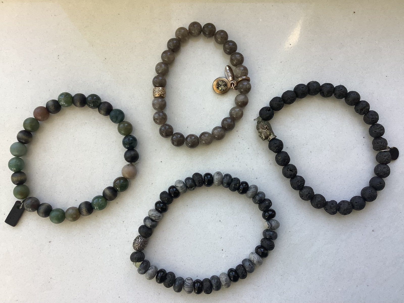 Mooie armband armbanden edelstenen dames heren edelsteen, Ophalen of Verzenden, Zo goed als nieuw, Overige materialen
