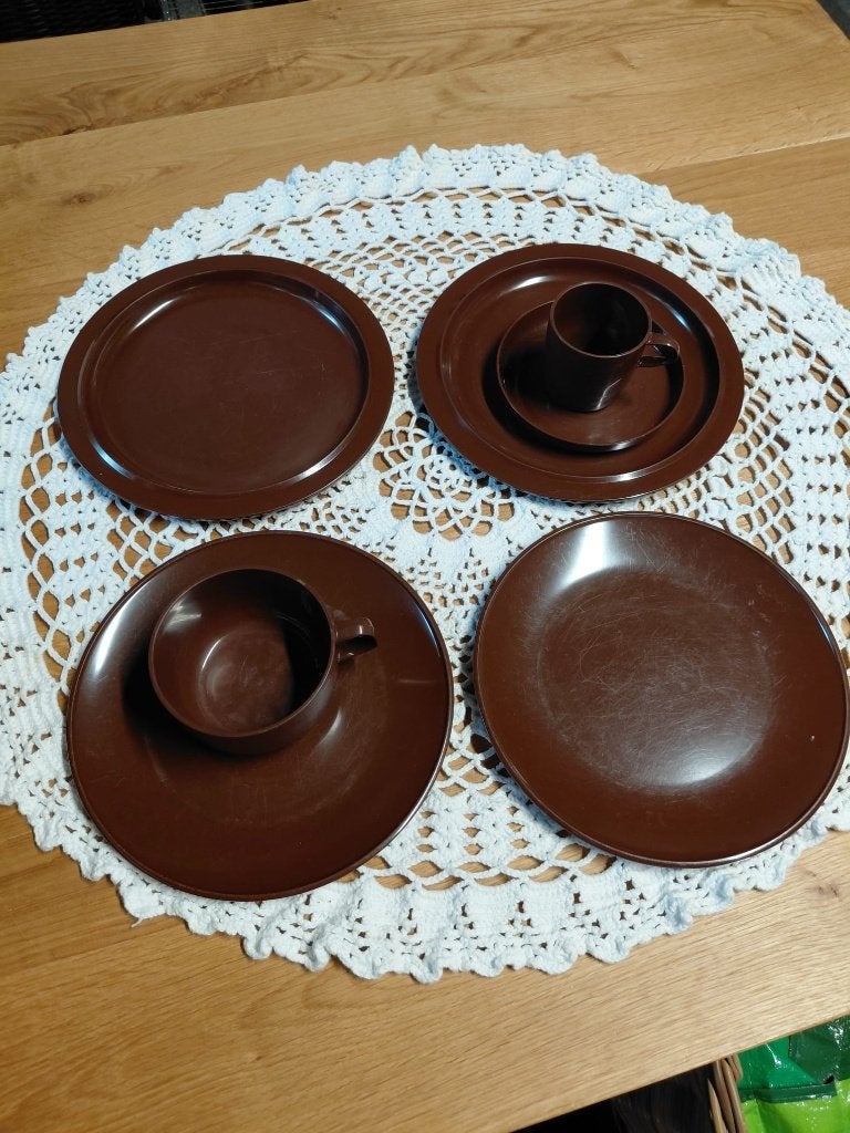 15-delig Vintage Mepal Campingservies Set – Jaren '70 Retro, Ophalen of Verzenden, Gebruikt