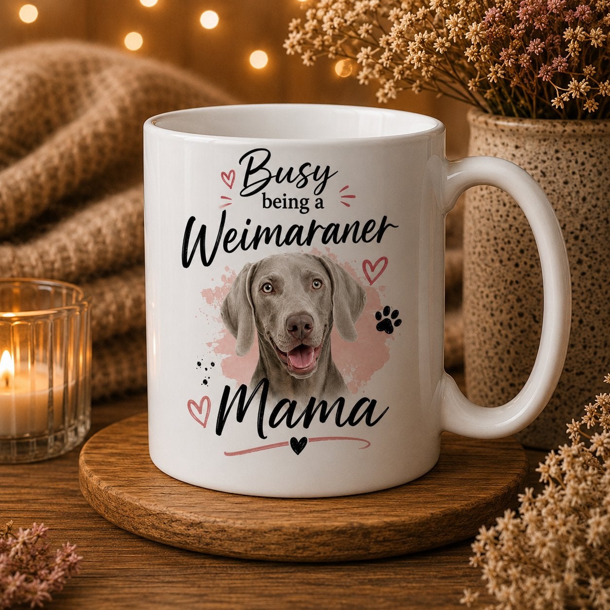 Busy being a Weimaraner Mama - Mok, Dieren en Toebehoren, Verzenden, Nieuw
