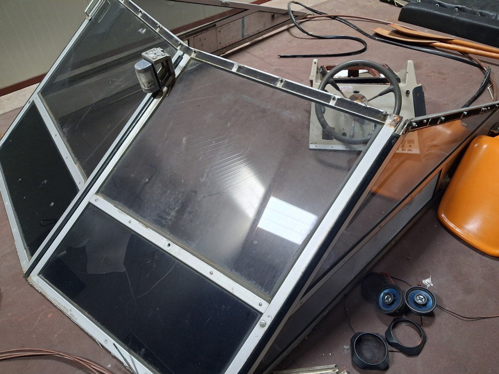 Bootraam  aluminium gelaagd glas, Ophalen of Verzenden, Overige typen