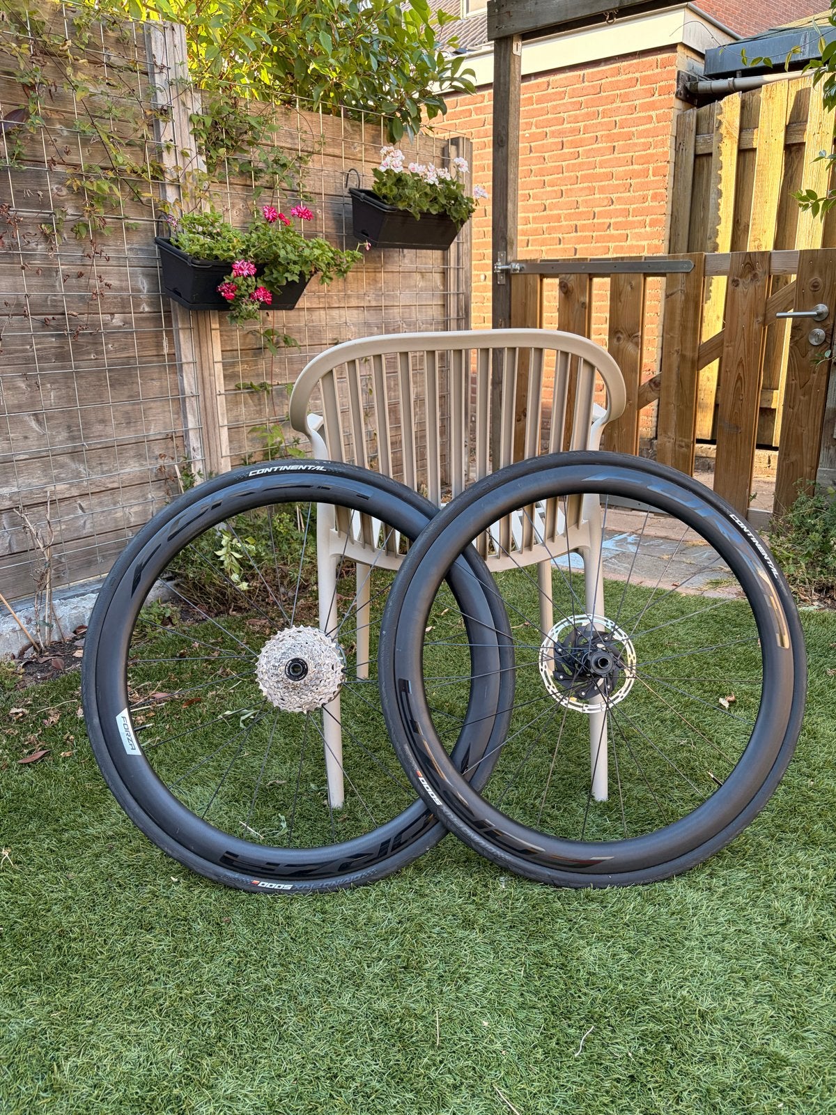 Forza Vardar DB wielen 45mm, Gebruikt, Racefiets, Carbon, Ophalen