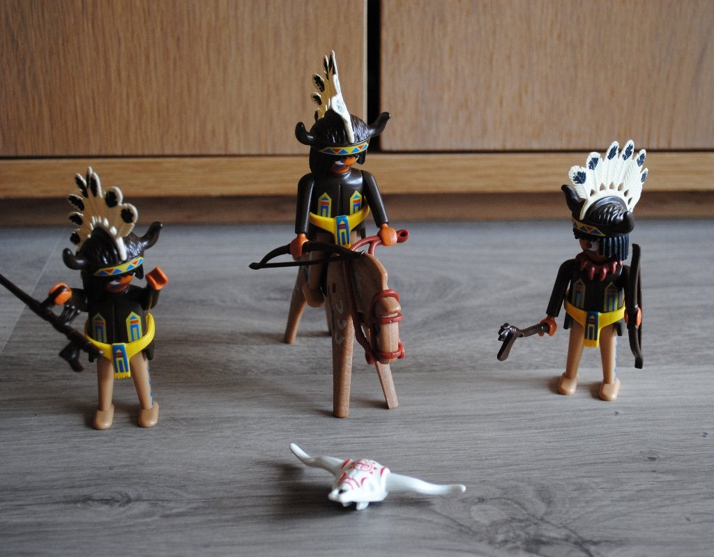 Playmobil indianen, paard - vintage, Ophalen of Verzenden, Gebruikt