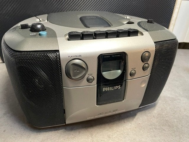 radio cassette recorder CD speler Philips AZ1101, Verzenden, Zo goed als nieuw, Radio, Met cd-speler