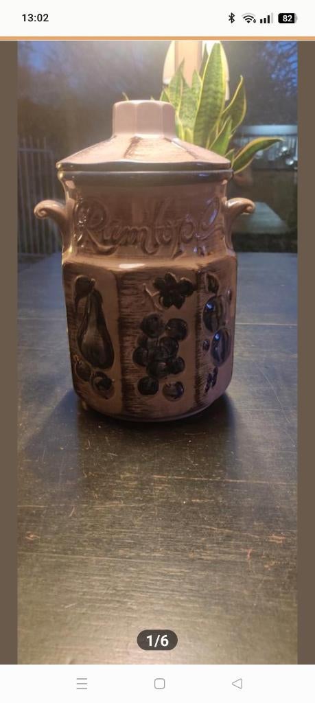 Vintage Weckpot met deksel, Ophalen of Verzenden