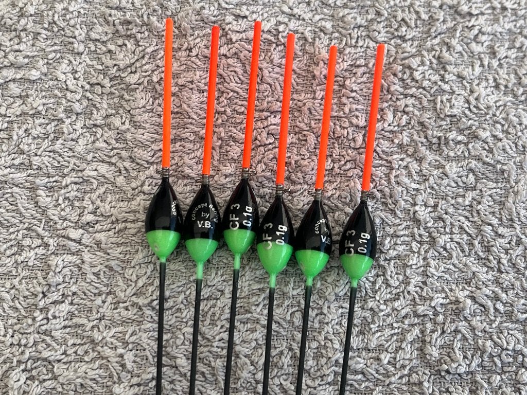 adv 295 / NIEUW set 6 commercial dobbers  CF 0,10 gr, Ophalen of Verzenden, Nieuw, Dobber of Lood