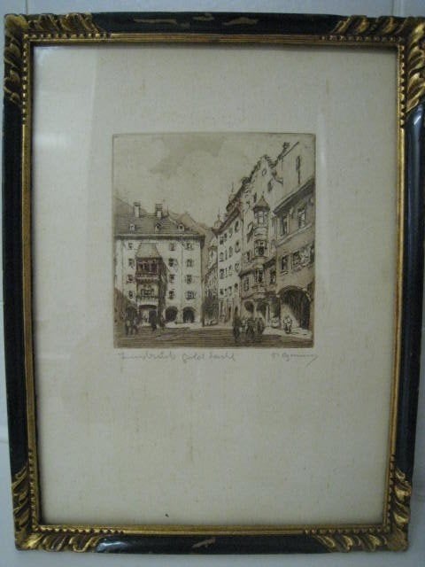 Tekening Innsbruck Gold Zanhl, Ophalen of Verzenden