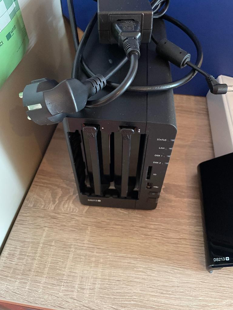 Synology DS213+ met 2x 2TB WD-red, Computers en Software, NAS, Ophalen of Verzenden, Gebruikt