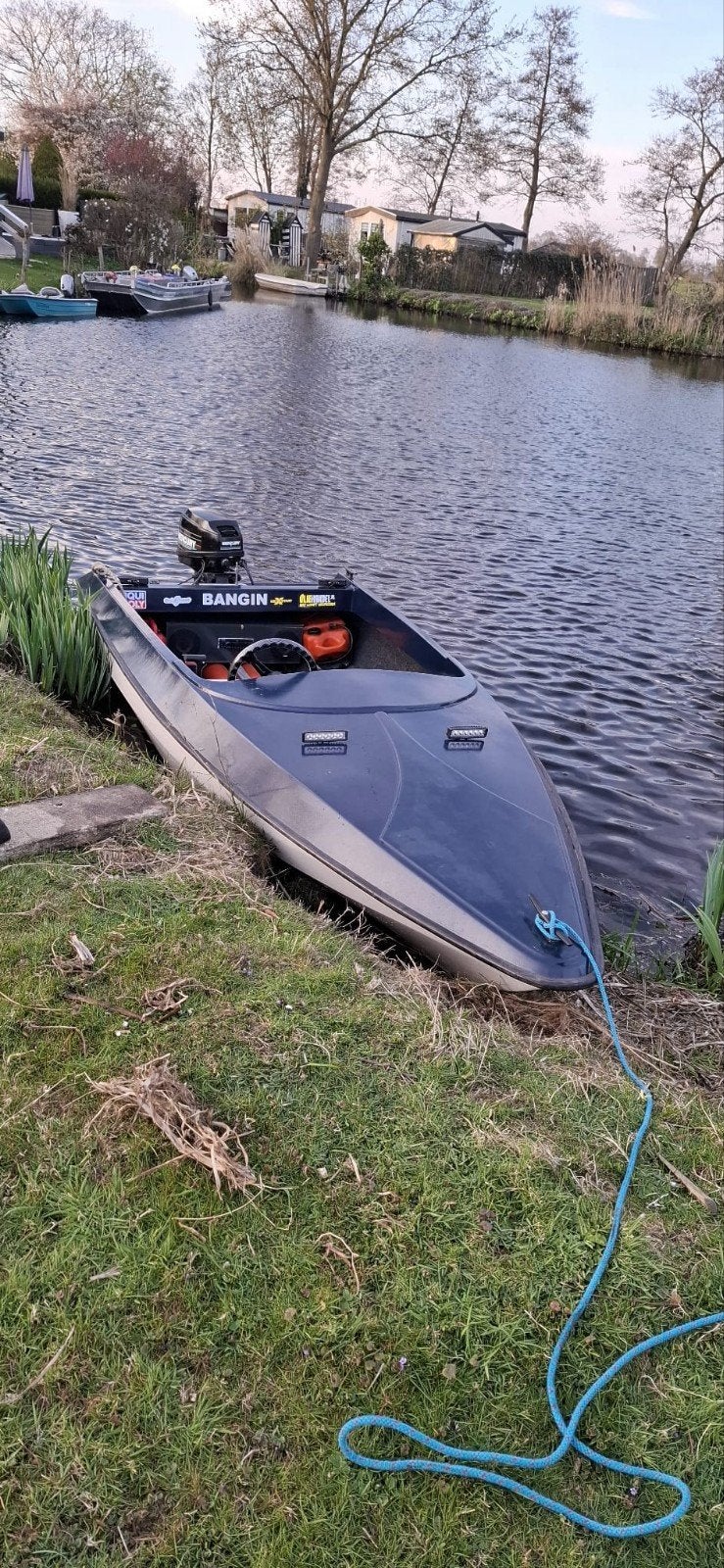 Speedbootje Mercury 8pk 2 takt met trailer en accessoires, Watersport en Boten, Ophalen, 8 pk, Gebruikt, 4 m