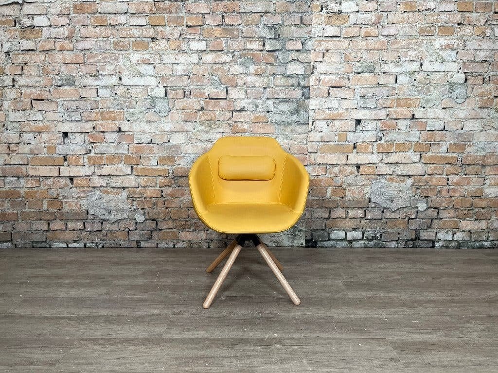 MDD Ultra – Geel leer | Krystian Kowalski, Huis en Inrichting, Ophalen, Overige kleuren, Design, Hout