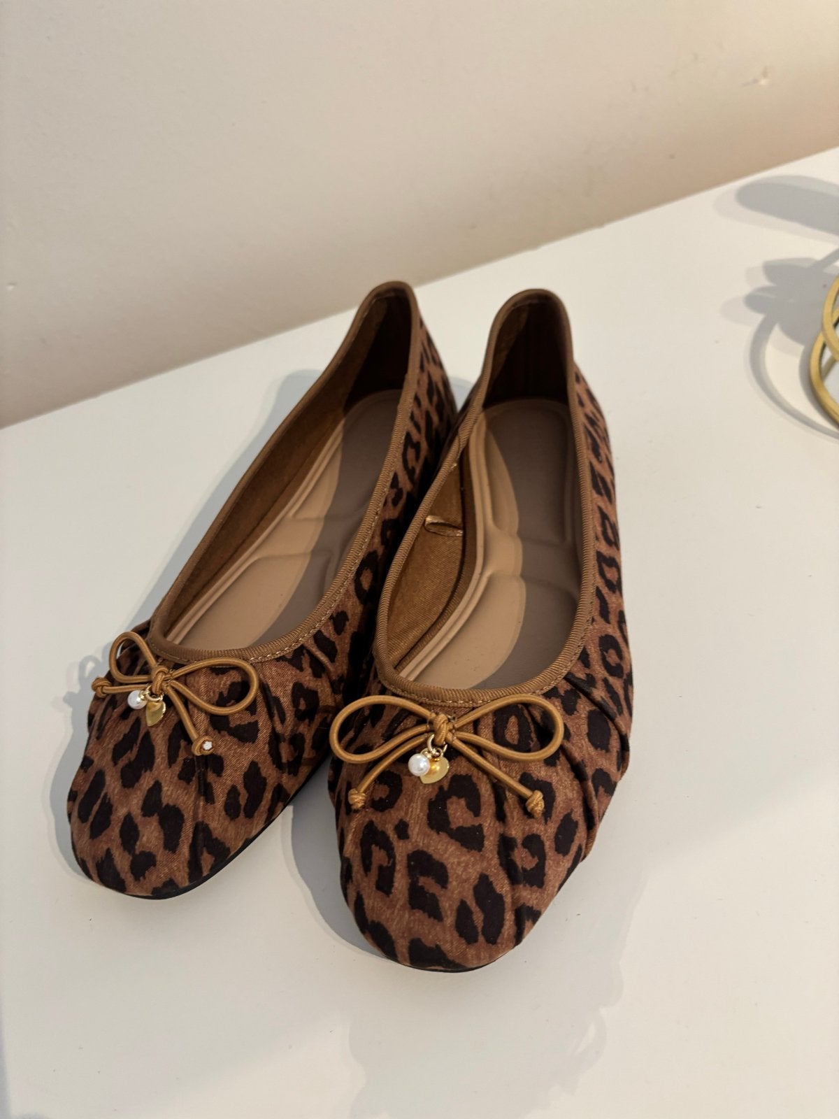 Leopardprint Ballerina's - Maat 38, Kleding | Dames, Ophalen of Verzenden, Zo goed als nieuw, Bruin, Ballerina's