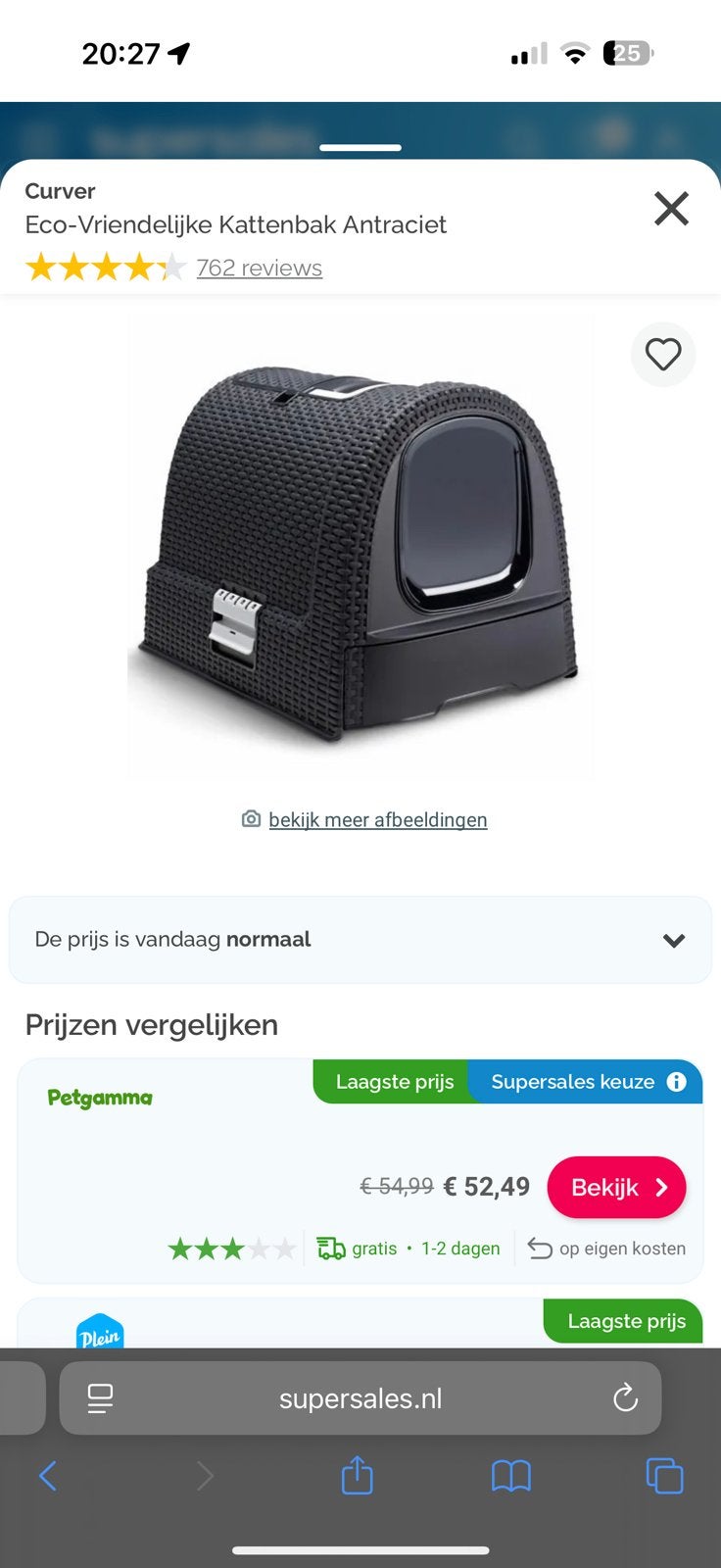2 x curver kattenbak, Ophalen of Verzenden, Zo goed als nieuw