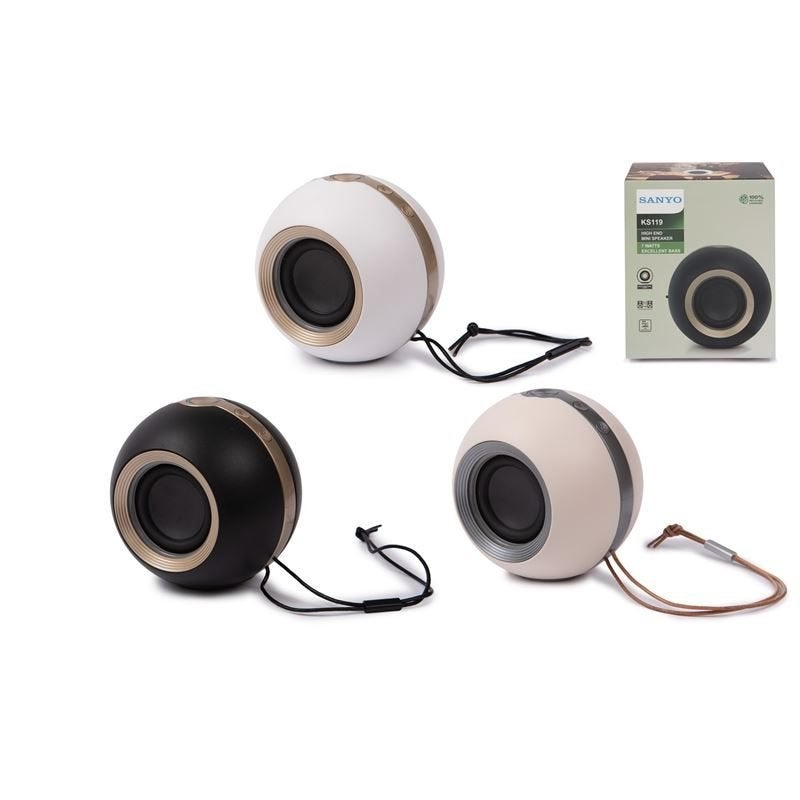 Sanyo KS119 bluetooth speaker zwart - uitstekende kwaliteit!
