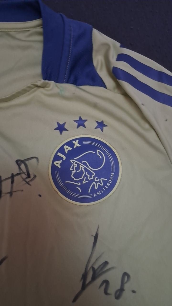Gesigneerd Ajax Trainingsshirt Seizoen 23/24, Meerkleurig, Overige maten, Ophalen of Verzenden, Adidas