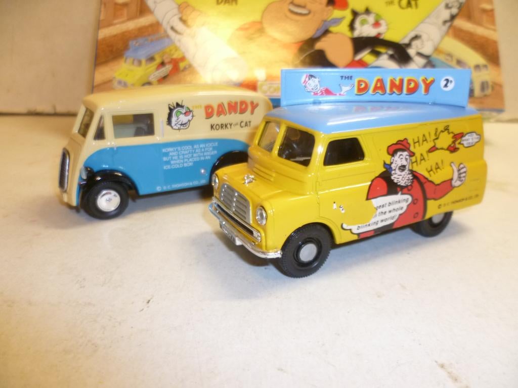 Corgi 1991 Dandy Desperate Dan en Korky the Cat Bedford CA, Ophalen of Verzenden, Nieuw, Auto, Corgi