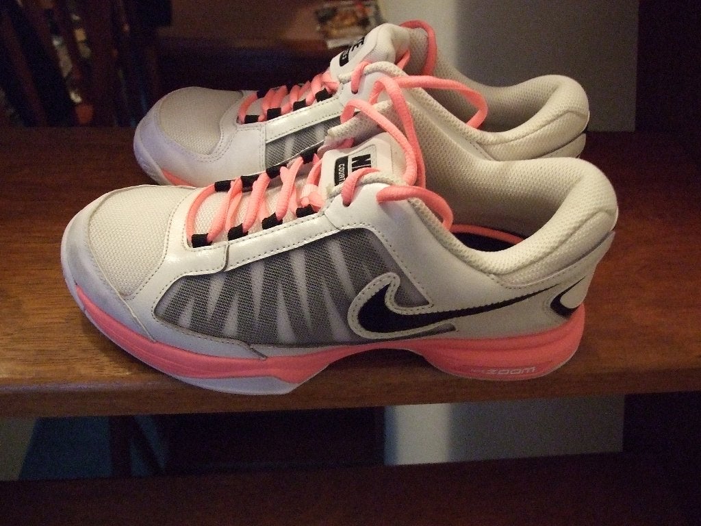 Zgan Nike Zoom wit/roze sneakers sportschoenen maat 40, Wit, Nike, Ophalen of Verzenden, Sneakers of Gympen