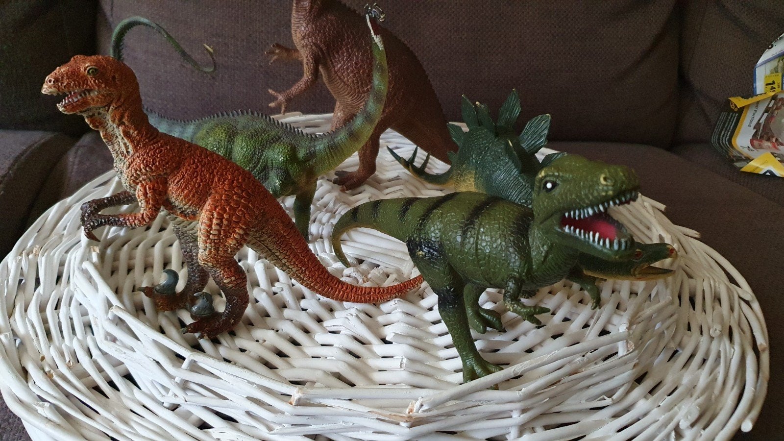 5 Dinosaurussen, dino's middelgroot., Ophalen of Verzenden, Zo goed als nieuw, Beeldje of Figuurtje