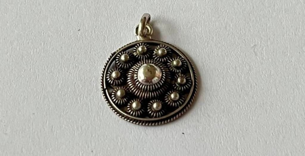 Zilveren ZEEUWSE KNOP HANGERTJE, Verzenden, Zo goed als nieuw, Zilver, Zilver
