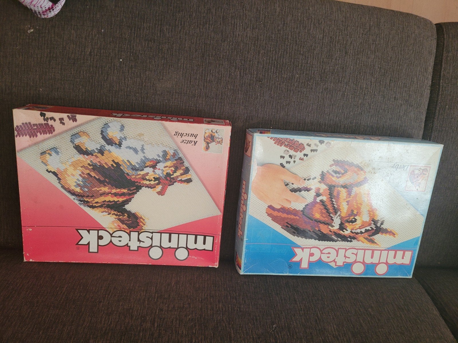 Ministeck set met katten en vogels - Zo goed als nieuw, Ophalen of Verzenden, Zo goed als nieuw, Box-set