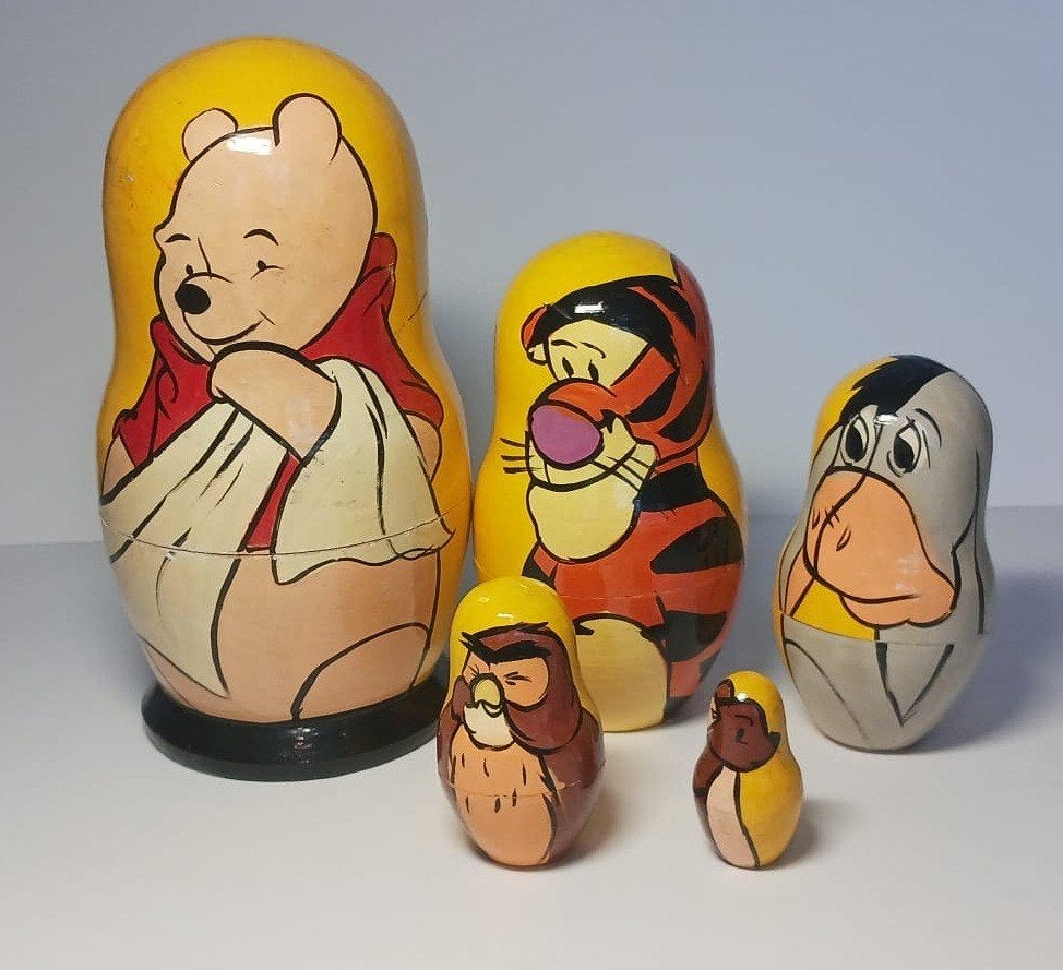 Winnie de Poeh en zijn vrienden Matroesjka, Ophalen of Verzenden, Gebruikt