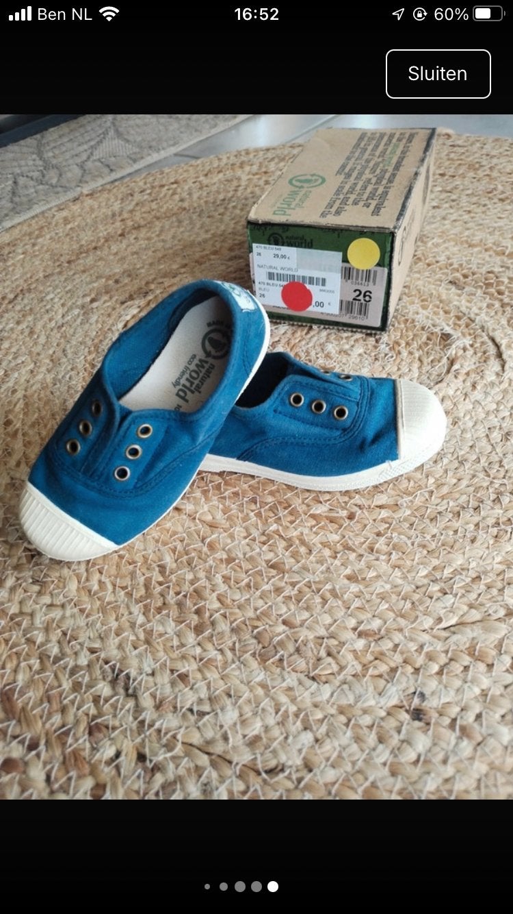 Natural world nieuw in doos maat 26 cienta victoria, Jongen of Meisje, Schoenen, Nieuw, Ophalen of Verzenden