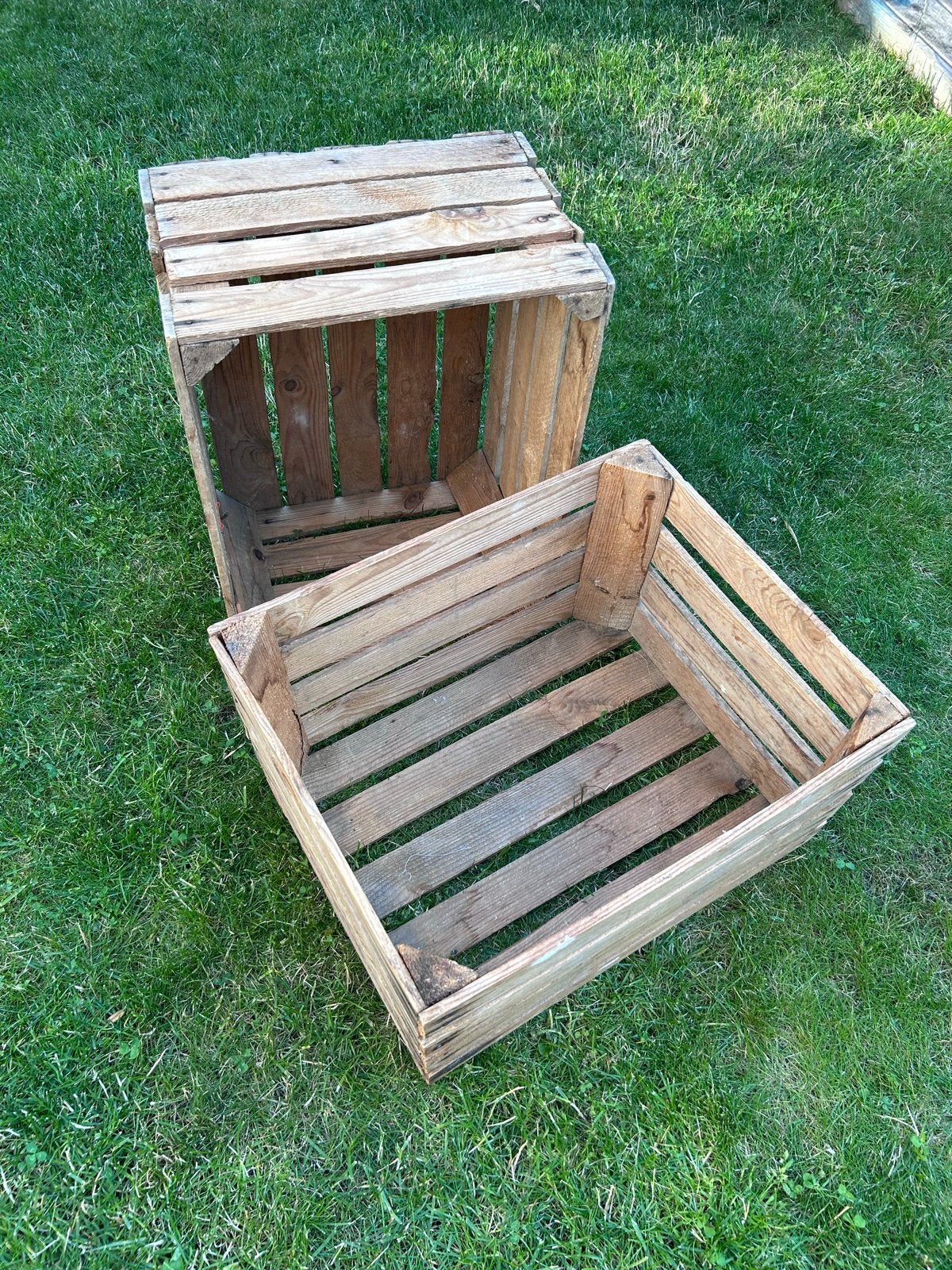 Houten kratten/kisten 50x40x30 cm - Decoratief en praktisch, Huis en Inrichting, Woonaccessoires | Kisten, Ophalen, Gebruikt, 50 tot 100 cm