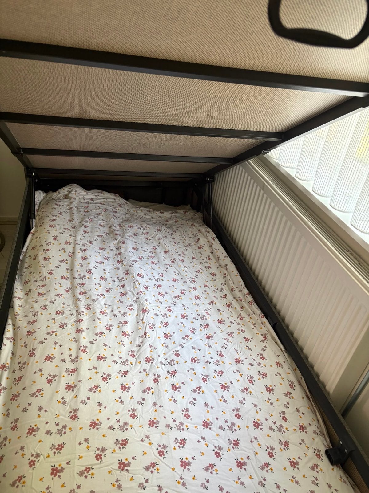 Eenpersoonsbed met opbergruimte en bureau, Ophalen, Gebruikt, 90 cm, Eenpersoons