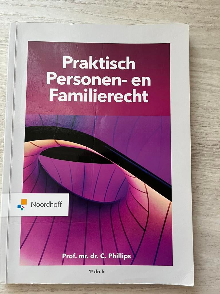 boek: praktisch personen en familierecht 9789001752248, Ophalen of Verzenden, Alpha, Zo goed als nieuw, HBO