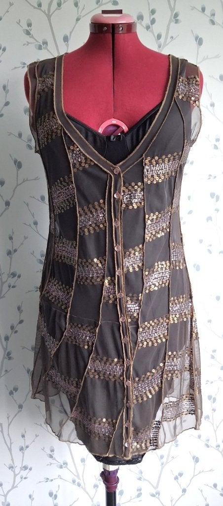 DIDI Pretty Different Over-Jurkje maat L, Kleding | Dames, Bruin, Maat 42/44 (L), Didi, Ophalen of Verzenden