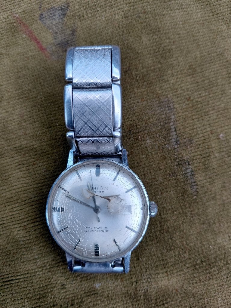 Mechanisch polshorloge merk Union Ancre, ca.1960., Verzenden