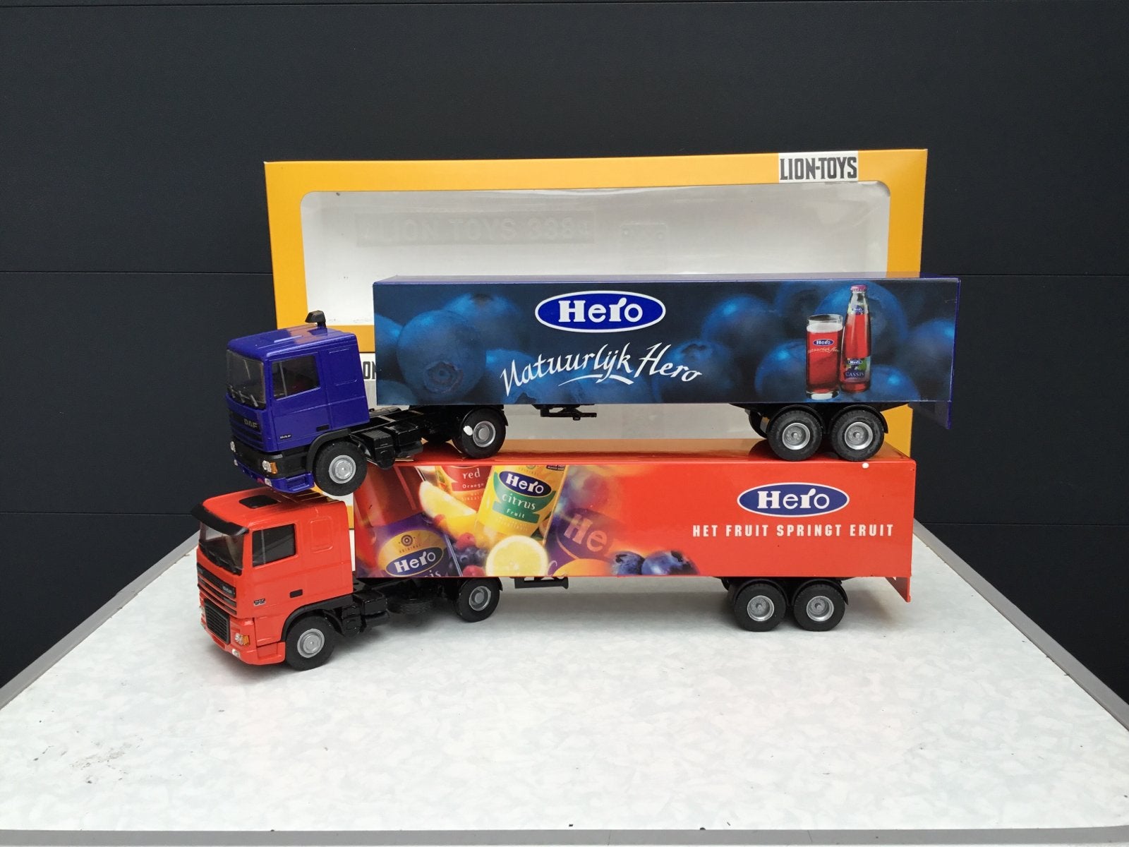 2 X Lion Toys Daf 95 Hero in ovp, Ophalen of Verzenden, Zo goed als nieuw, Bus of Vrachtwagen, Lion Toys