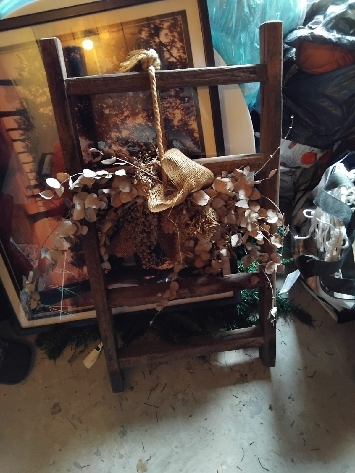 deco trap met nep bloemen, Huis en Inrichting, Ophalen of Verzenden