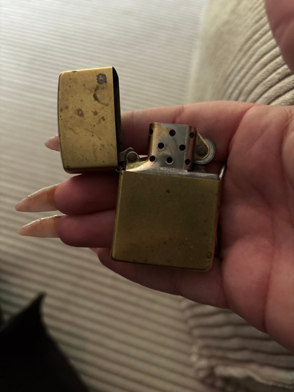 Vintage Zippo aansteker - Bradford, PA Made in U.S.A., Ophalen, Gebruikt, Aansteker
