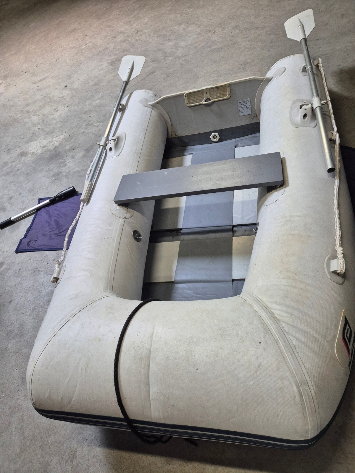 Plastimo P240SH rubberboot met Mercury 5.0 buitenboordmotor, Ophalen of Verzenden, Gebruikt
