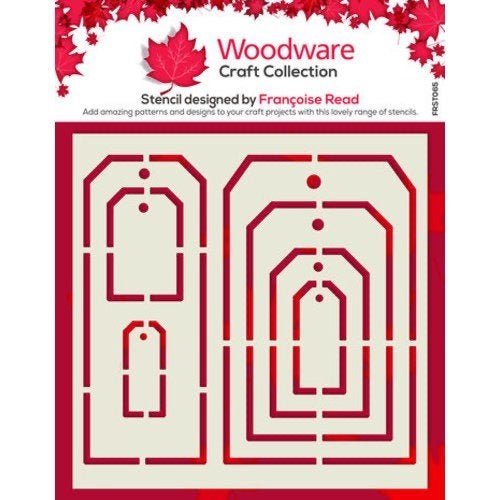 Woodware tag stencil, Ophalen of Verzenden, Nieuw, Overige thema's, Pons of Mal