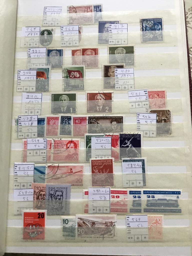 Uitgebreide verzameling postzegels DDR in album, Ophalen of Verzenden, DDR