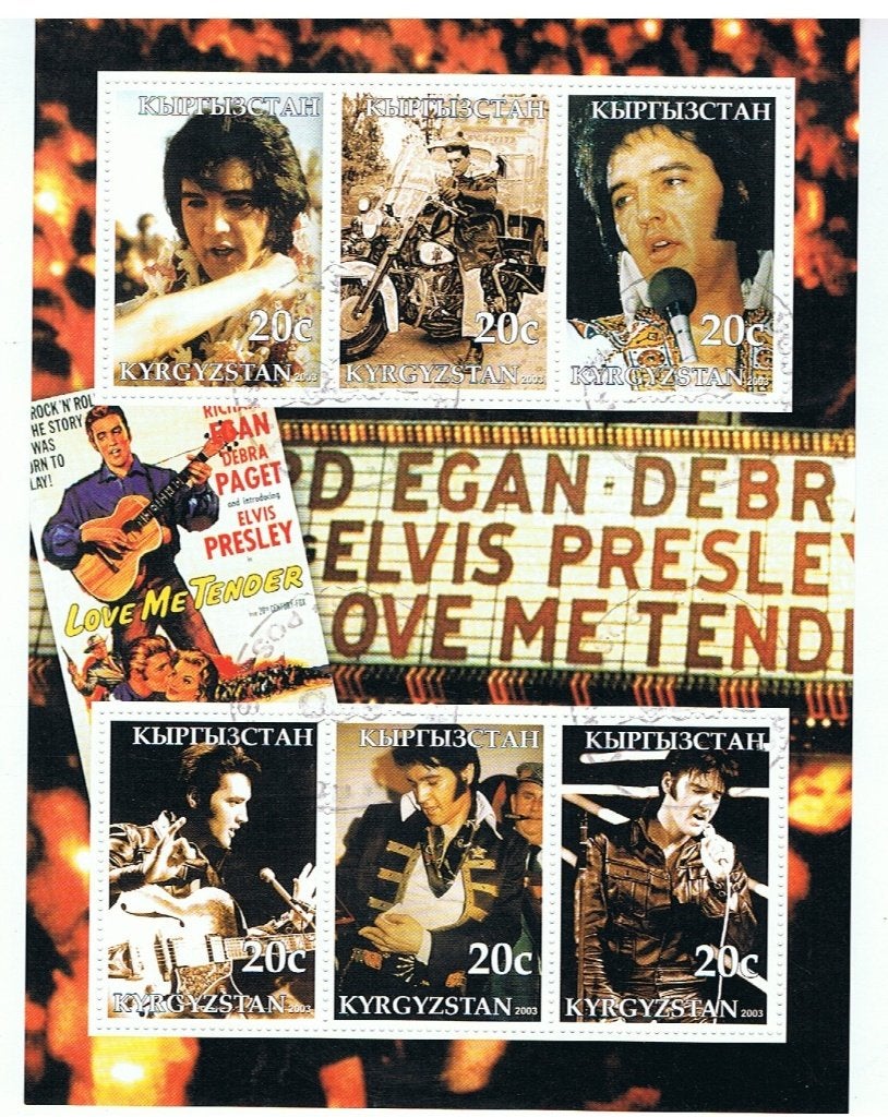 Elvis Postzegels, Ophalen of Verzenden, Gestempeld, Overige thema's