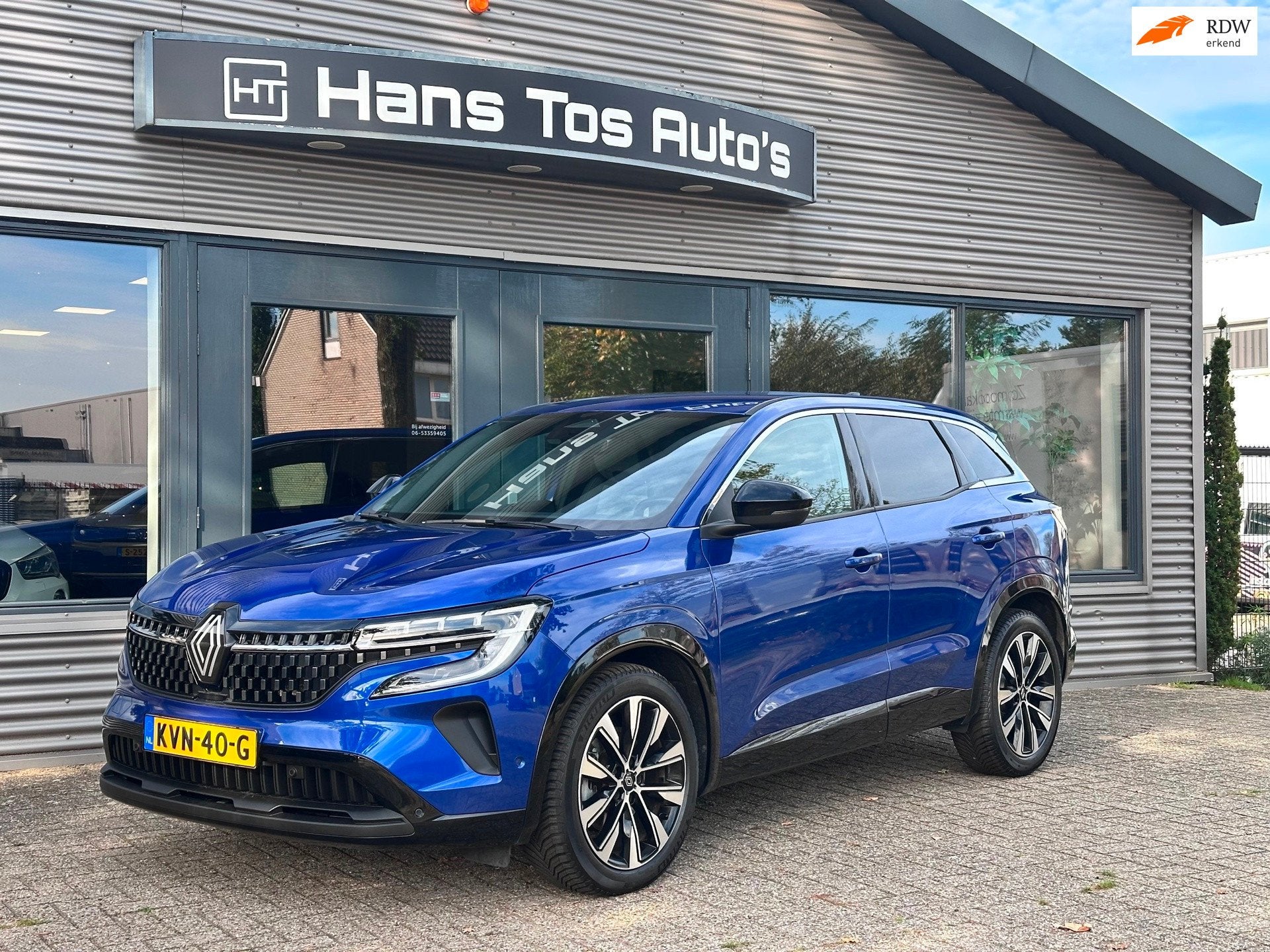 Renault AUSTRAL 1.2 E-Tech full hybrid 200pk Techno / Camera, Auto's, Gebruikt, 1199 cc, Blauw, Leder en Stof