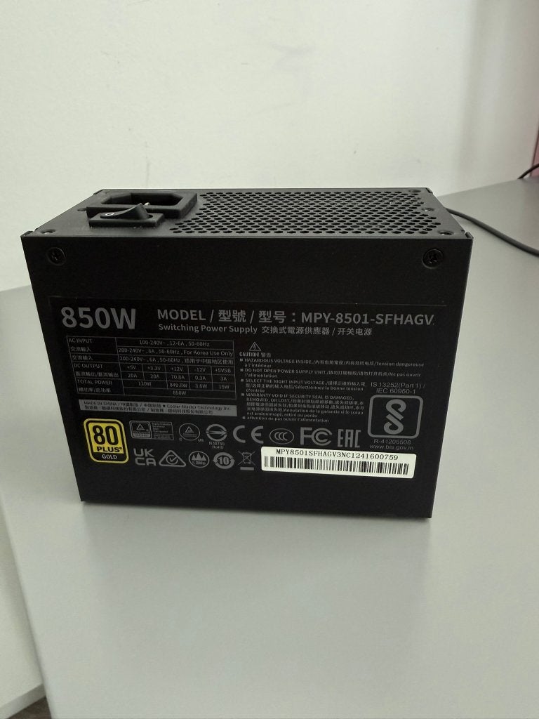 PSU 850w Cooler Master V SFX Gold 850, Ophalen of Verzenden, Zo goed als nieuw