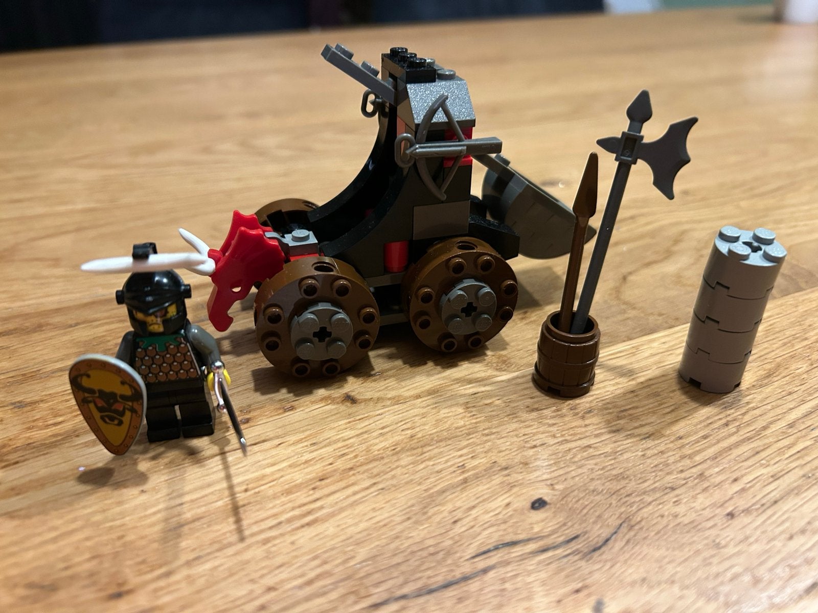 Lego Kingdom Kasteel Ridder Katapult 6032, Gebruikt, Lego, Ophalen of Verzenden, Inclusief accessoires