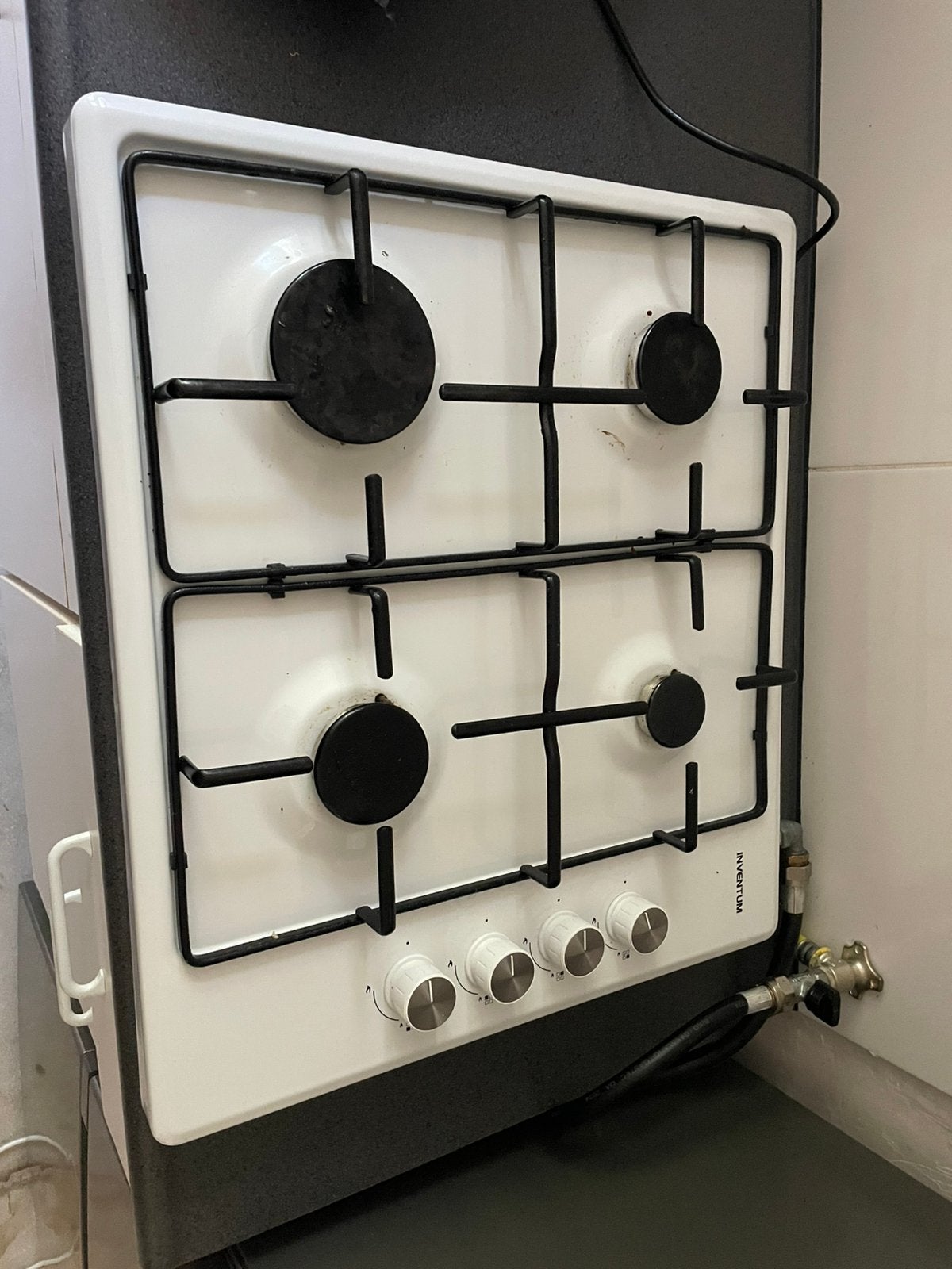 Gasfornuis, Ophalen, 4 kookzones, Zo goed als nieuw, Gas