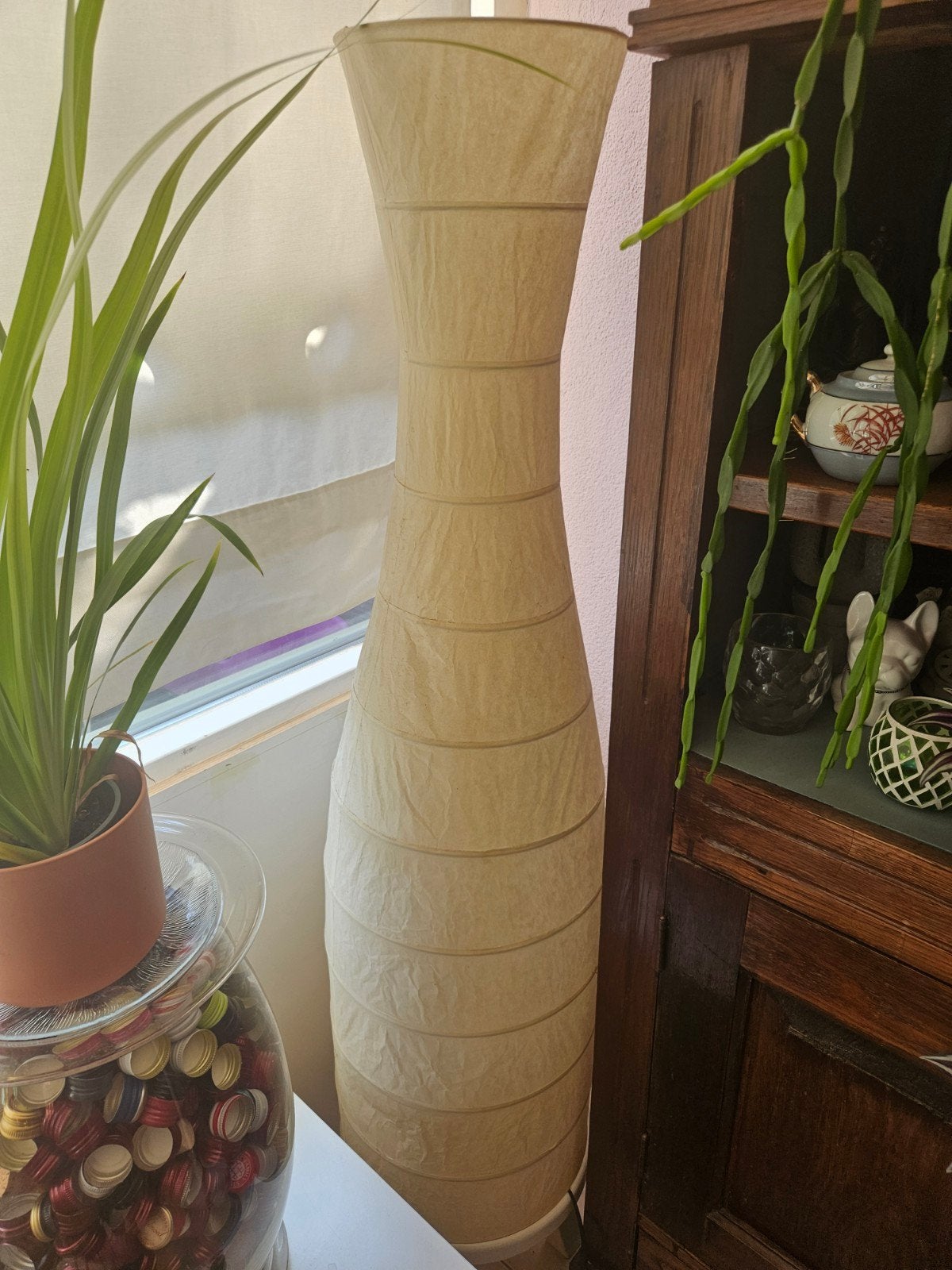 IKEA STORM Stijlvolle papieren vloerlamp, Ophalen, Overige materialen, Gebruikt, E27 (groot)