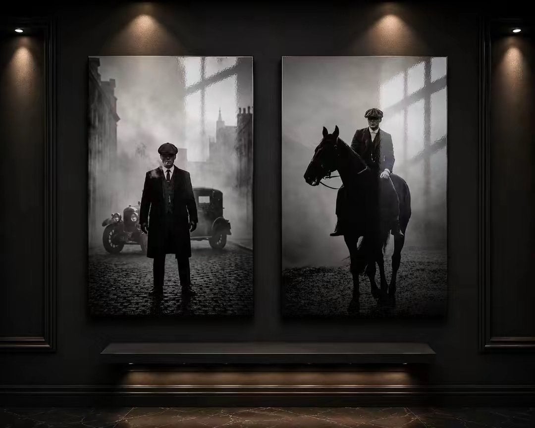 Exclusieve Peaky Blinders Stijl Wanddecoratie, Eén persoon