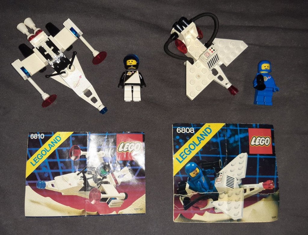 Lego 6808 + 6810 Space sets jaren 80, Gebruikt, Compleet, Verzenden, Lego