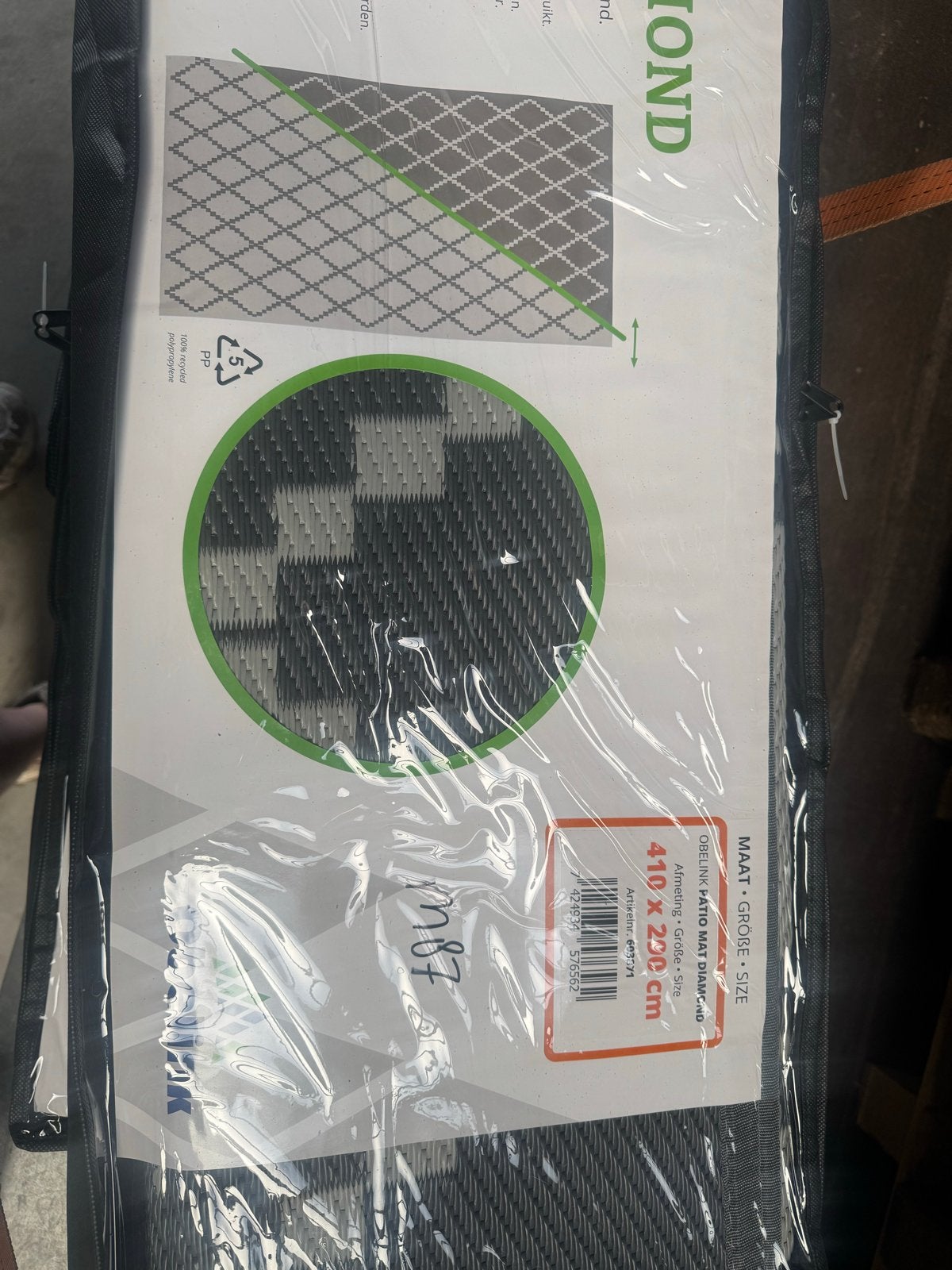 Patio Mat Diamond 410x230cm - Nieuw Obelink, O, O, O, Nieuw