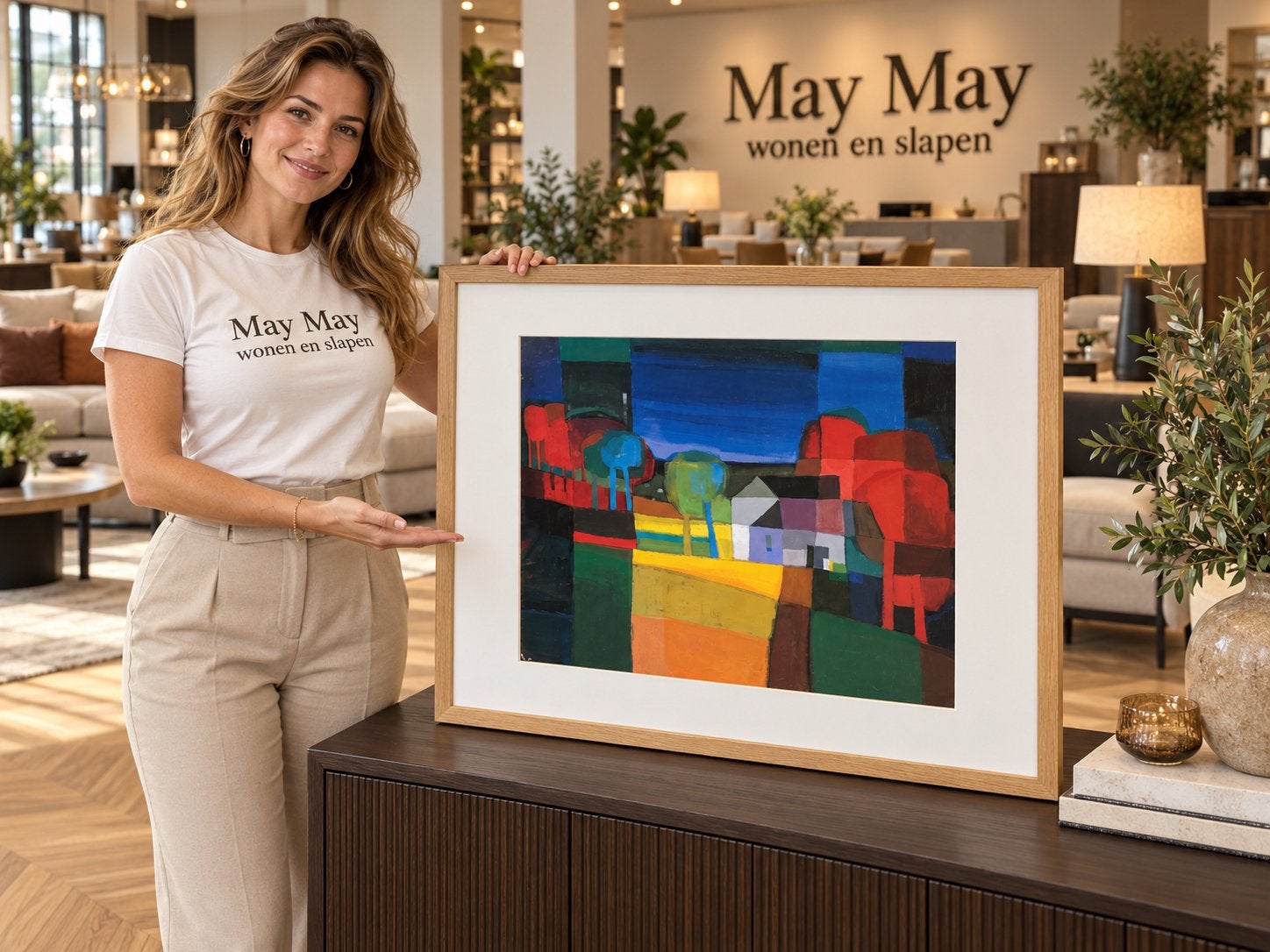 Ton Schulten schilderij Reproductie Direct leverbaar, Antiek en Kunst, Ophalen