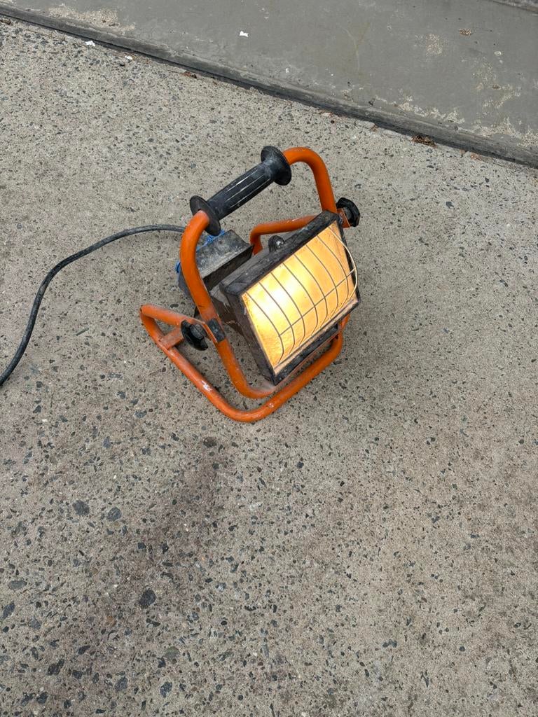 Bouwlamp werklamp 500w, Ophalen of Verzenden, Gebruikt, 200 tot 500 watt, Lamp