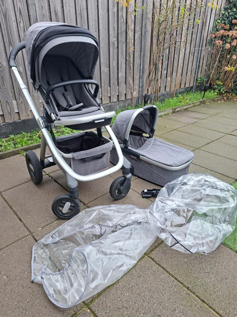 Nuna kinderwagen, Kinderen en Baby's, Kinderwagens en Combinaties, Gebruikt, Combiwagen, Verstelbare duwstang, Ophalen