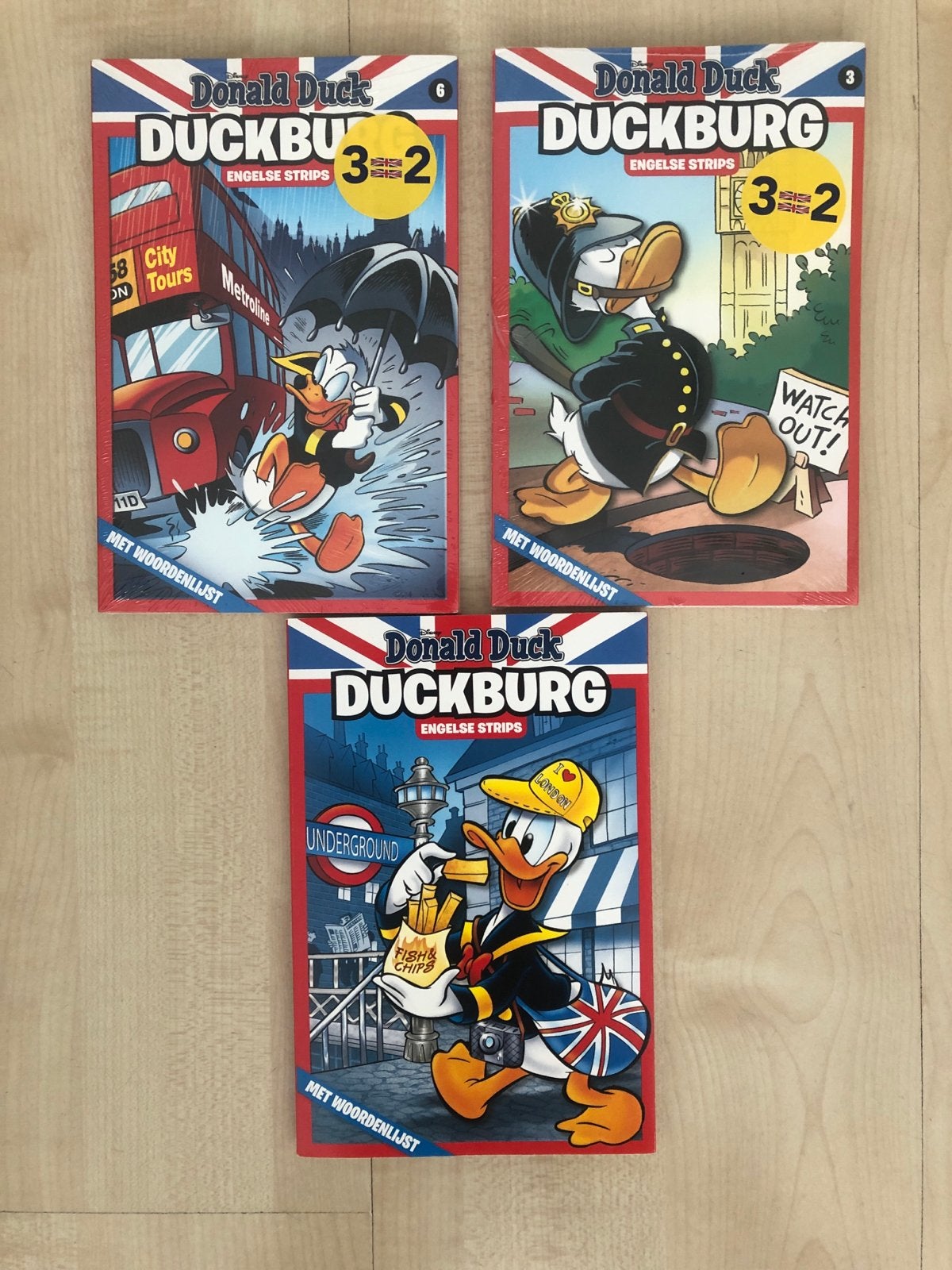Donald Duck Duckburg Engelse Strips - Complete Set, Boeken, Stripboeken, Complete serie of reeks, Ophalen of Verzenden, Zo goed als nieuw